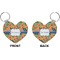 Toucans Heart Keychain (Front + Back)