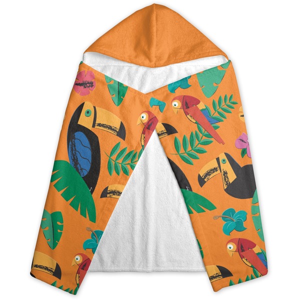 Toucans Hooded Towel - Folded