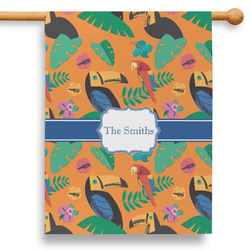 Toucans 28" House Flag - Single Sided (Personalized)