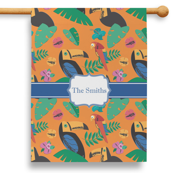 Custom Toucans 28" House Flag (Personalized)