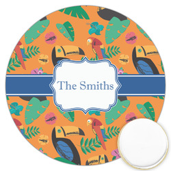 Toucans Printed Cookie Topper - 3.25" (Personalized)