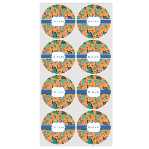 Toucans Icing Circle - Medium - Set of 8