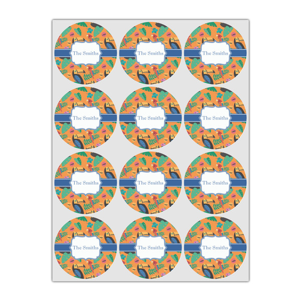 Toucans Icing Circle - Small - Set of 12