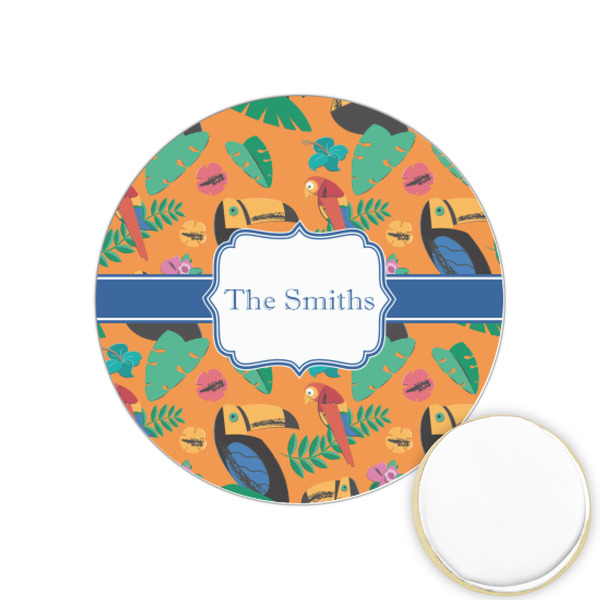 Custom Toucans Printed Cookie Topper - 1.25" (Personalized)