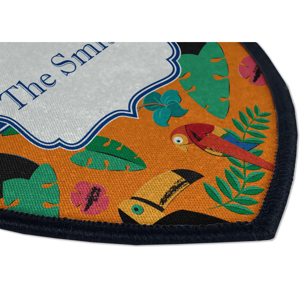 Toucans Iron on Shield 3 Detail