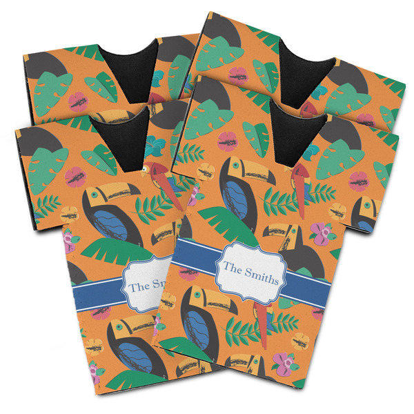 Custom Toucans Jersey Bottle Cooler - Set of 4 (Personalized)