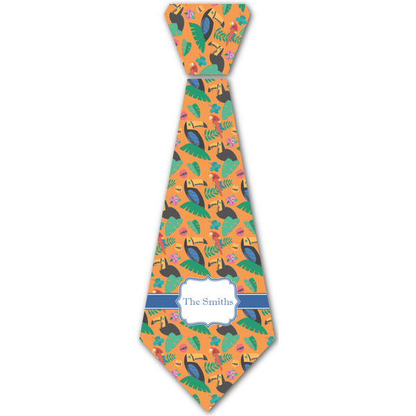 Custom Toucans Iron On Tie - 4 Sizes w/ Name or Text