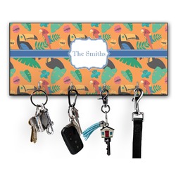Toucans Key Hanger w/ 4 Hooks w/ Name or Text