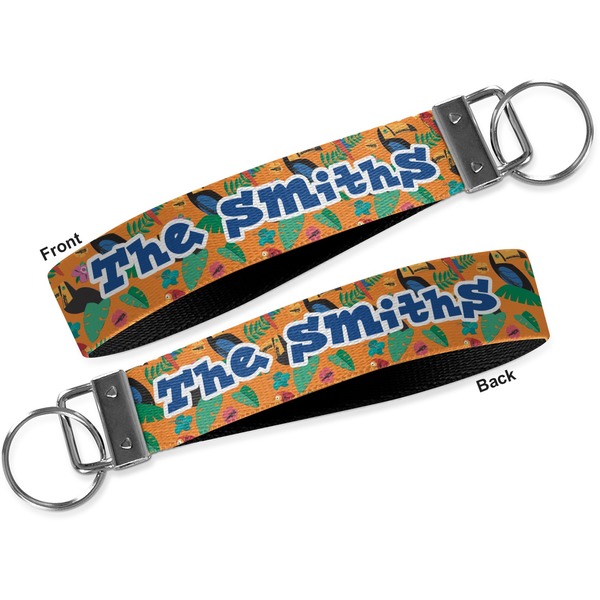 Toucans Key-chain - Metal and Nylon - Front and Back
