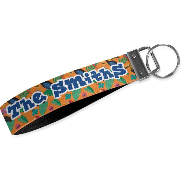 Custom Toucans Webbing Keychain Fob - Large (Personalized)