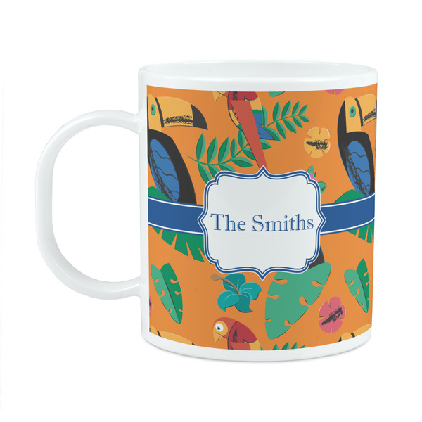 Custom Toucans Plastic Kids Mug (Personalized)