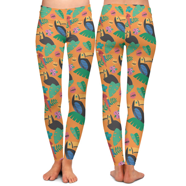 Toucans Ladies Leggings - Front and Back