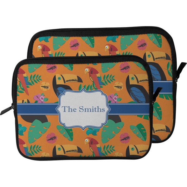 Toucans Laptop Sleeve (Size Comparison)