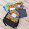 Toucans Large Backpack - Black - With Stuff