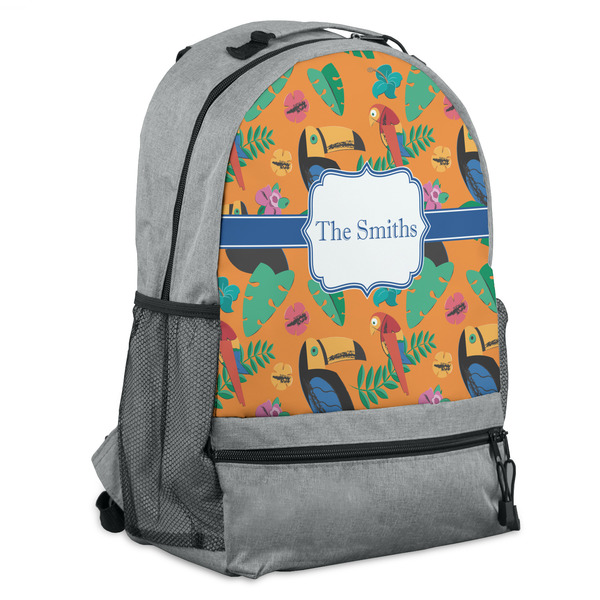 Custom Toucans Backpack - Grey (Personalized)