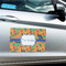 Toucans Large Rectangle Car Magnets- In Context
