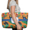 Toucans Large Rope Tote Bag - In Context View