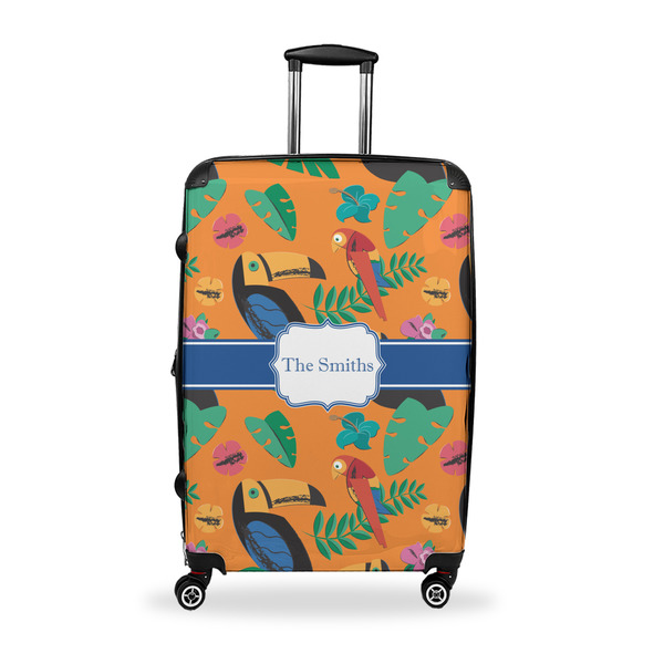 Custom Toucans Suitcase - 28" Large - Checked w/ Name or Text
