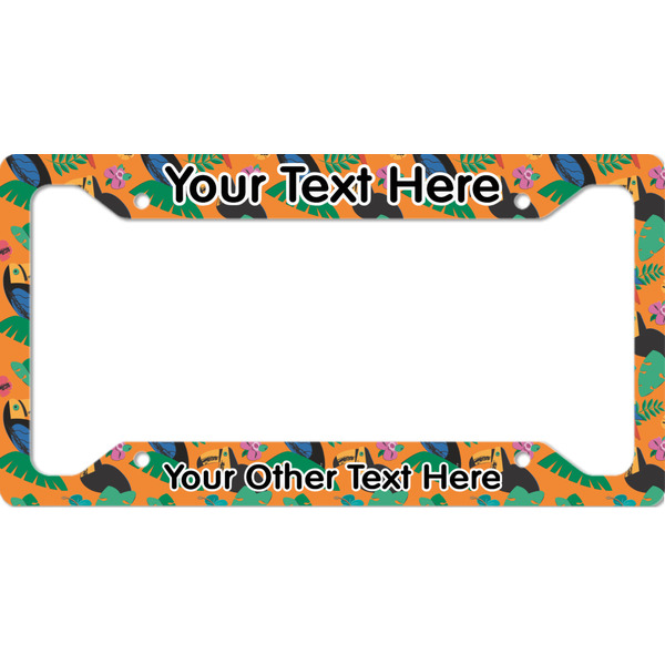 Custom Toucans License Plate Frame - Style A (Personalized)
