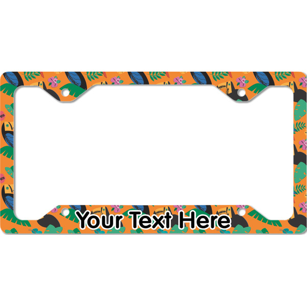 Custom Toucans License Plate Frame - Style C (Personalized)