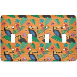Toucans Light Switch Cover (4 Toggle Plate)