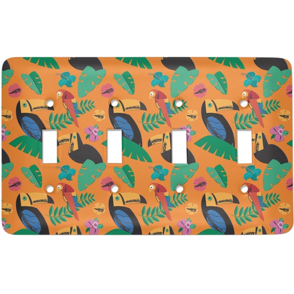 Custom Toucans Light Switch Cover (4 Toggle Plate)