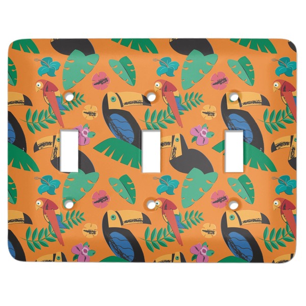 Custom Toucans Light Switch Cover (3 Toggle Plate)