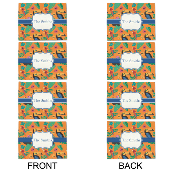 Toucans Linen Placemat - APPROVAL Set of 4 (double sided)