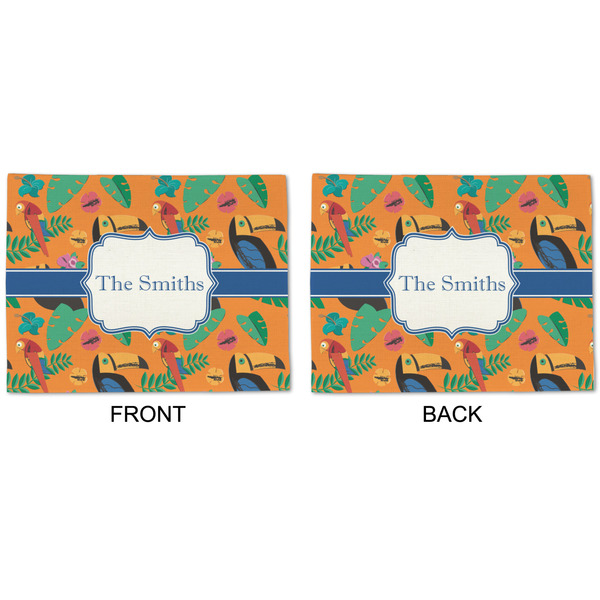 Toucans Linen Placemat - APPROVAL (double sided)