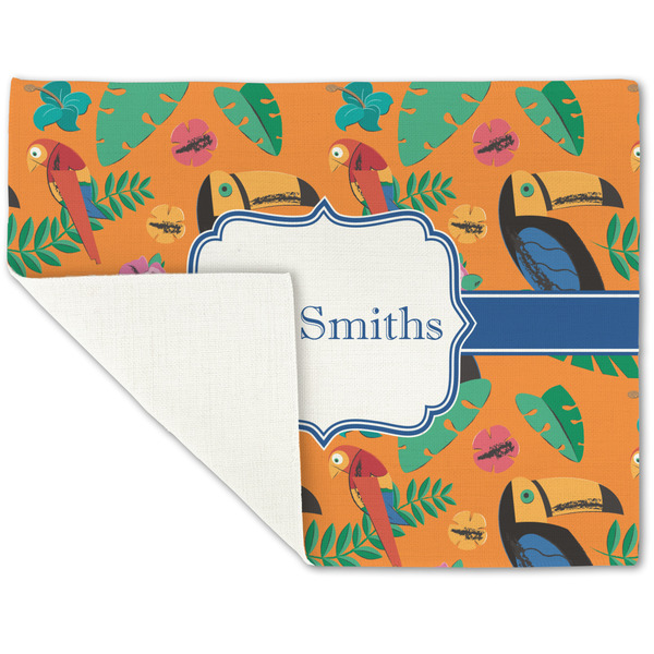 Toucans Linen Placemat - Folded Corner (single side)