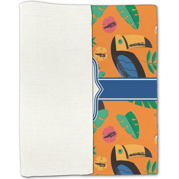 Toucans Linen Placemat - Folded Half