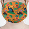 Toucans Mask - Pleated (new) Front View on Girl