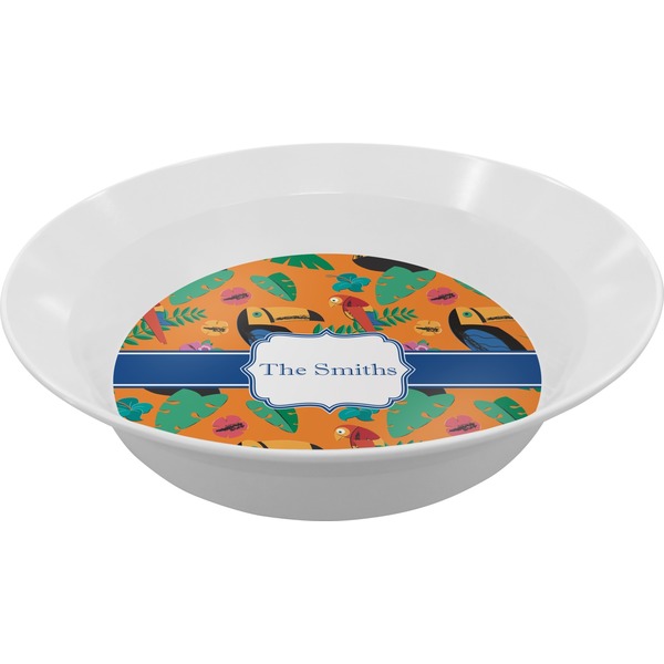 Custom Toucans Melamine Bowl (Personalized)