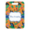 Toucans Metal Luggage Tag - Front Without Strap