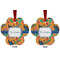 Toucans Metal Paw Ornament - Front and Back