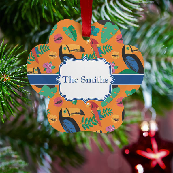 Toucans Metal Paw Ornament - Lifestyle