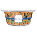 Toucans Stainless Steel Dog Bowl (Personalized)