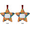 Toucans Metal Star Ornament - Front and Back