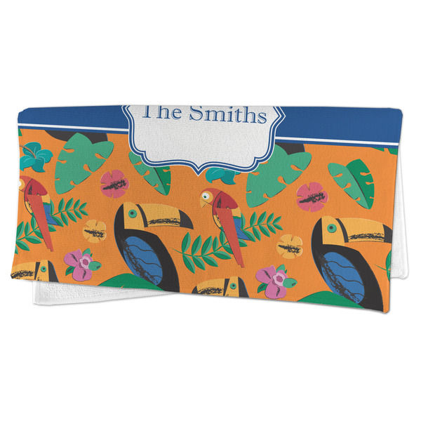 Toucans Microfiber Dish Rag - FOLDED (half)