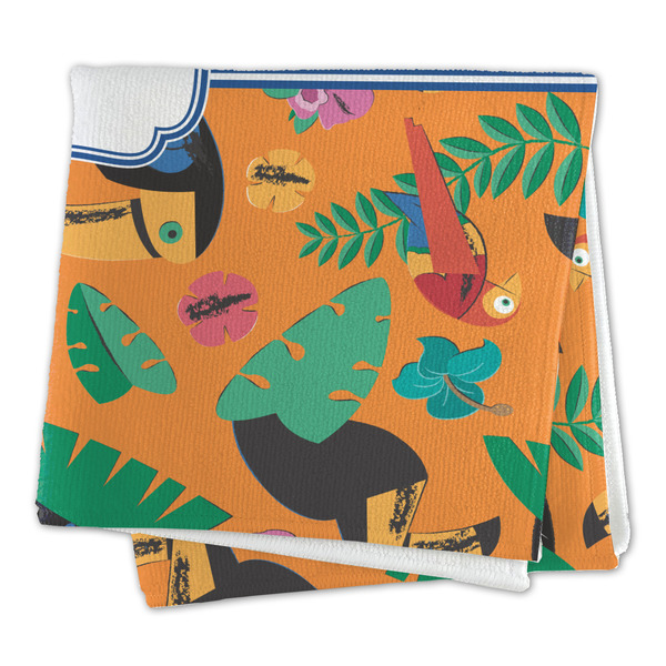Toucans Microfiber Dish Rag - FOLDED (square)