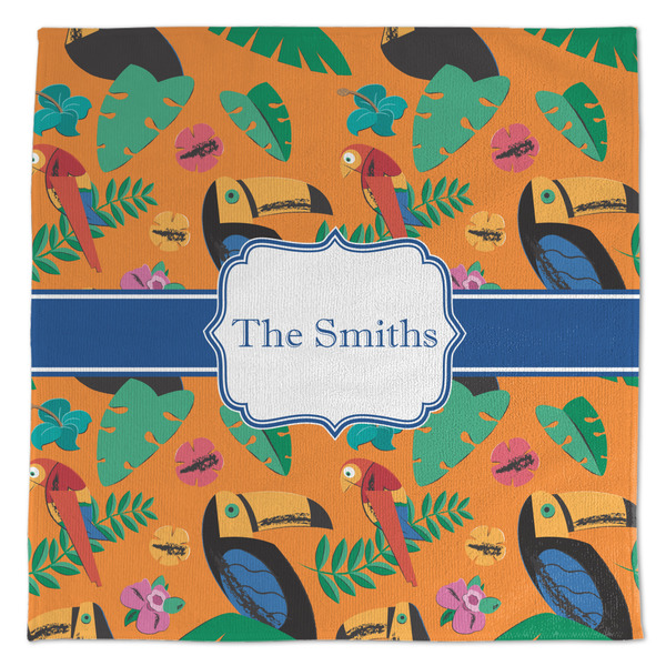 Custom Toucans Microfiber Dish Towel (Personalized)