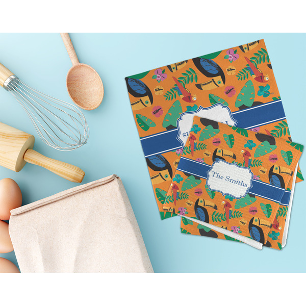 Toucans Microfiber Dish Rag - LIFESTYLE