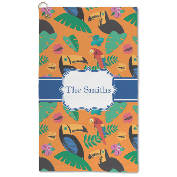 Custom Toucans Microfiber Golf Towel (Personalized)