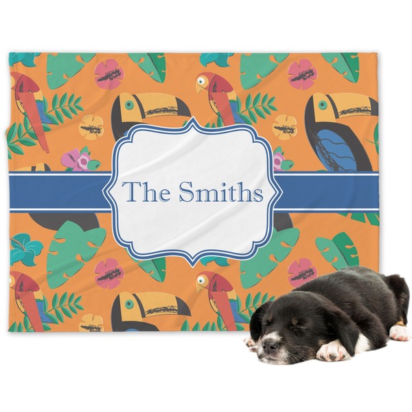 Custom Toucans Dog Blanket - Regular (Personalized)