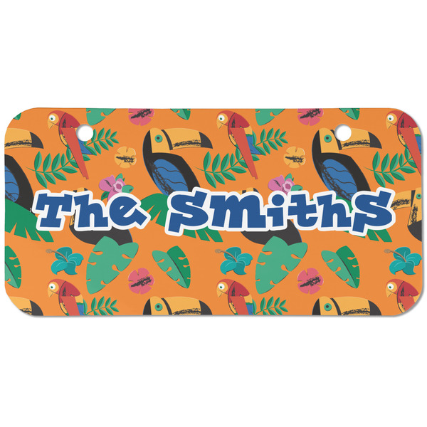 Custom Toucans Mini/Bicycle License Plate (2 Holes) (Personalized)