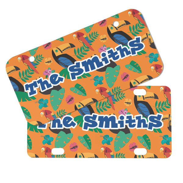 Toucans Mini License Plates - MAIN (4 and 2 Holes)
