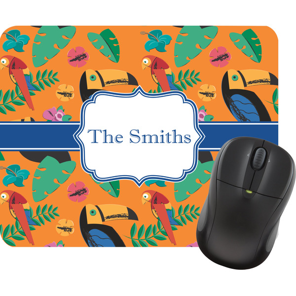 Custom Toucans Rectangular Mouse Pad (Personalized)