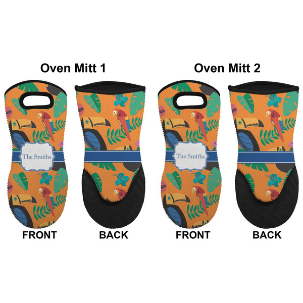 Toucans Neoprene Oven Mitt - Set of 2 - Approval