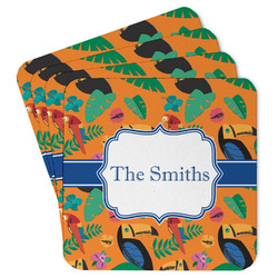 Toucans Paper Coasters w/ Name or Text