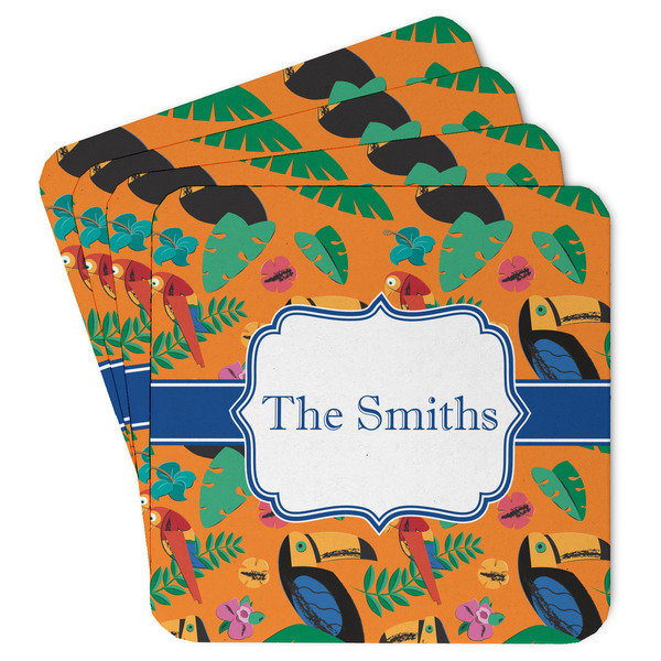 Custom Toucans Paper Coasters (Personalized)